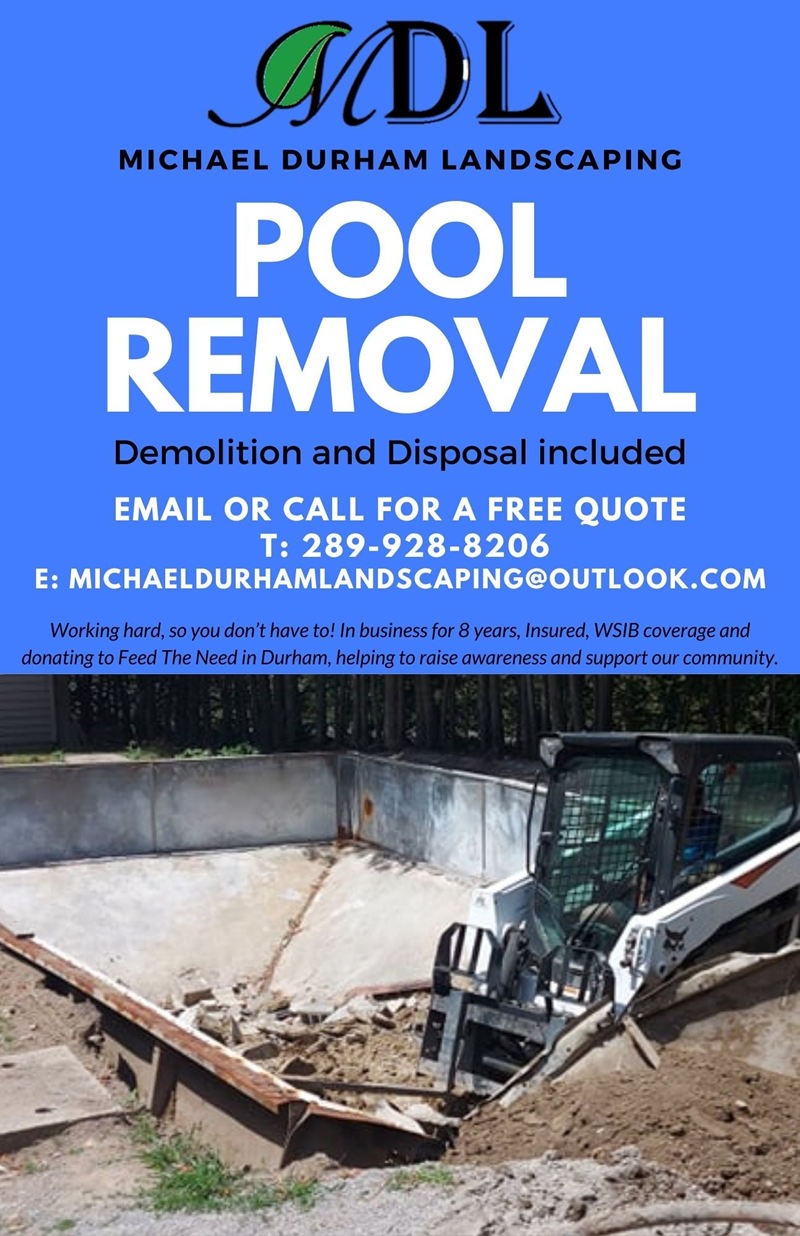 Pool removal service